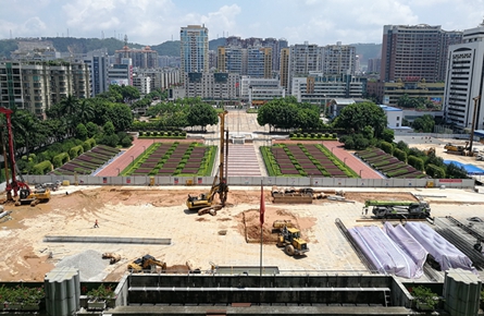 地下停車場建設(shè)有序進(jìn)行